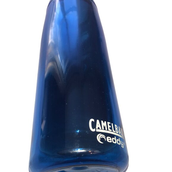 CAMELBAK Eddy Water Bottle w Straw, Lid, Blue / Gray Plastic 20oz - Picture 11 of 16